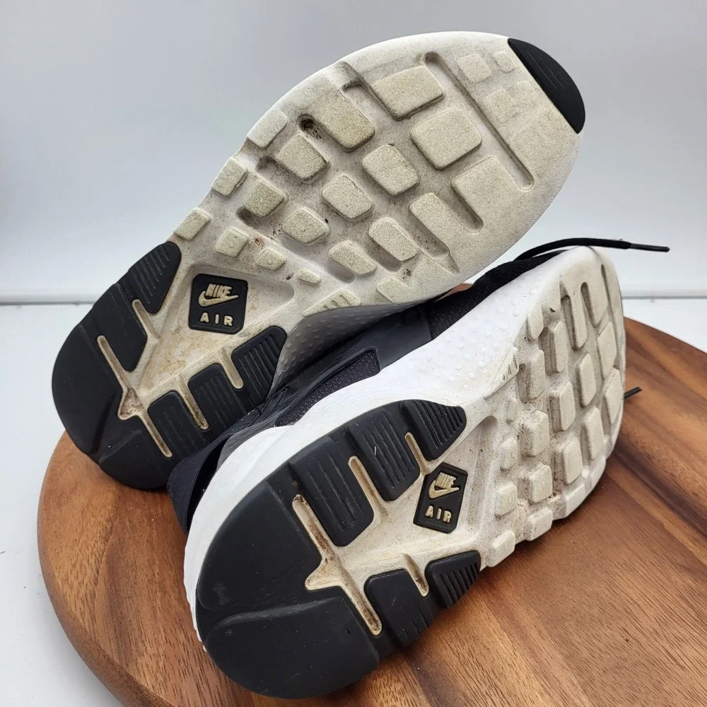 Nike‎ Womens Air Huarache Run Running Shoes Size 9.5 819151-008 Black Trainers